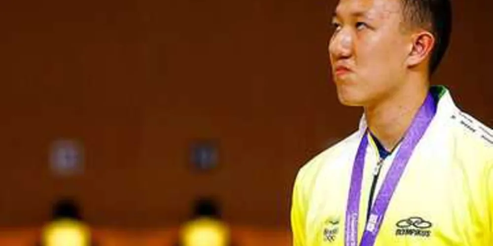 Imagem ilustrativa da imagem Primeiro medalhista do Brasil, Felipe Wu fala em “missão cumprida”.