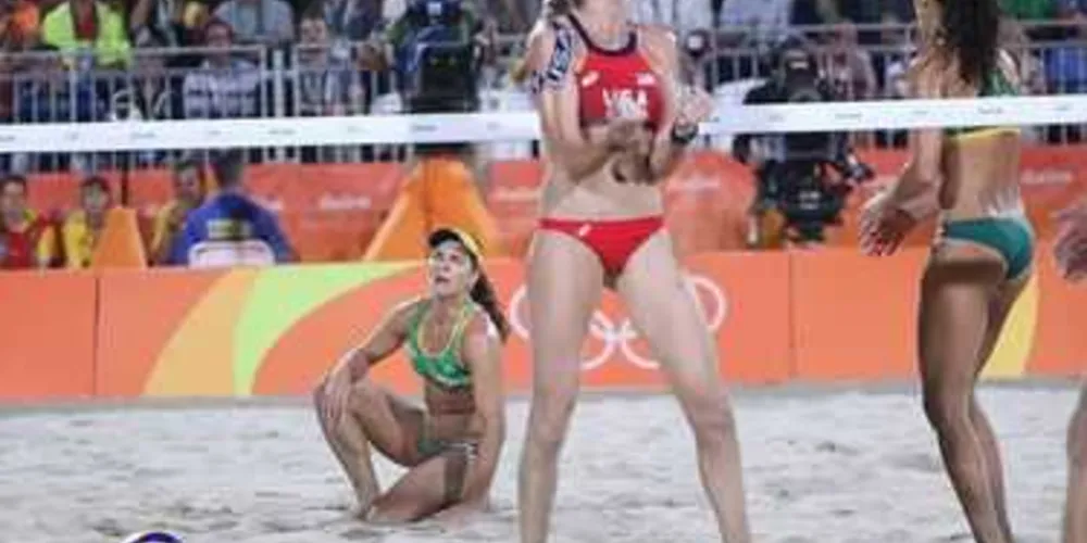 Imagem ilustrativa da imagem Americanas vencem Larissa e Talita e ficam com bronze