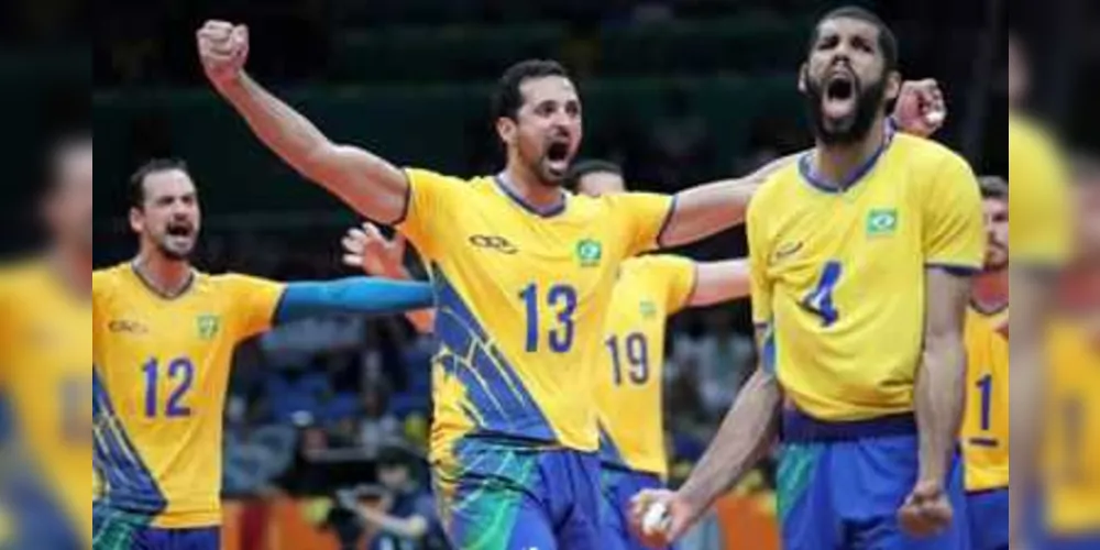 Imagem ilustrativa da imagem Brasil vence Argentina e enfrenta a Rússia na semifinal do vôlei