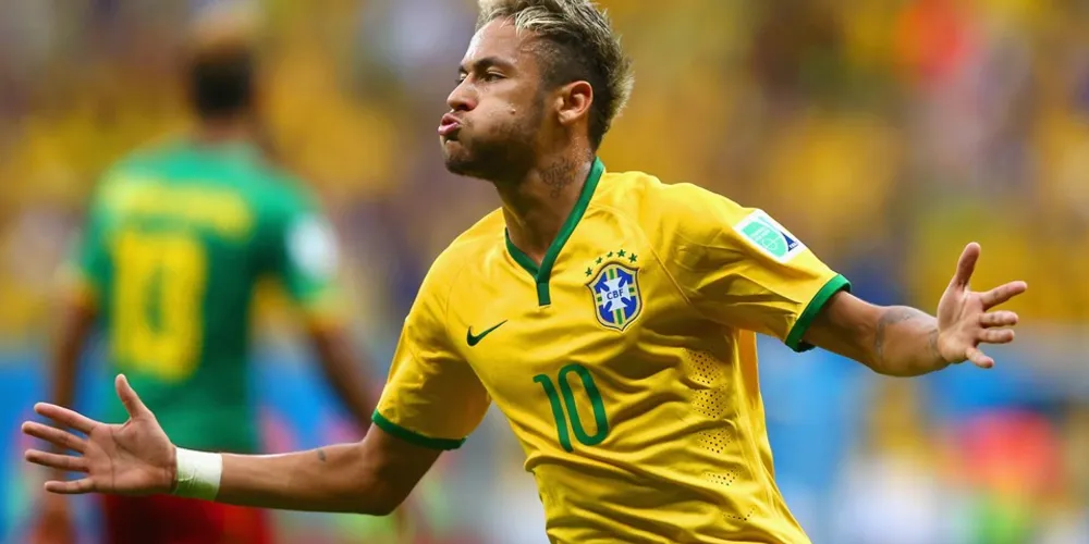 Imagem ilustrativa da imagem Neymar vira o 6º maior artilheiro da história do Brasil