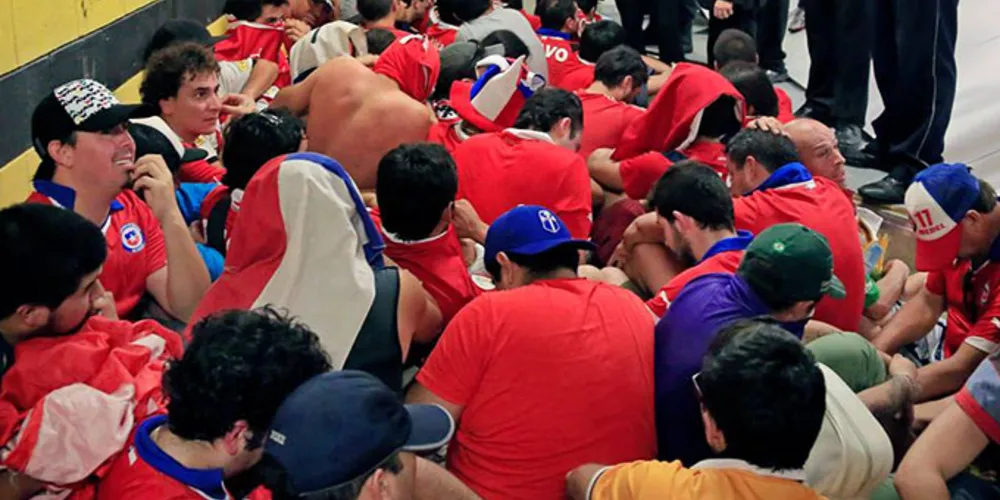 Imagem ilustrativa da imagem Chilenos sem ingresso tentam invadir Maracanã e são presos