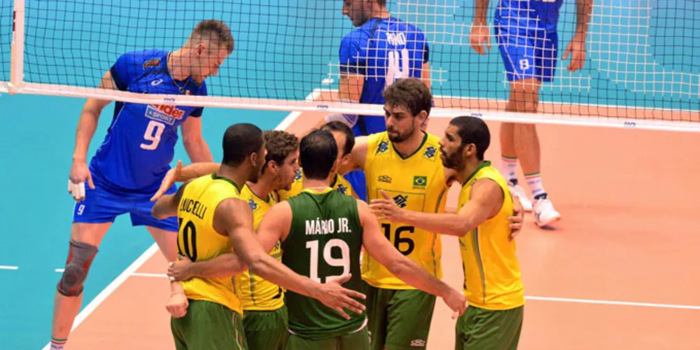 Imagem ilustrativa da imagem Brasil vence Itália por 3 a 1 e avança na Liga Mundial