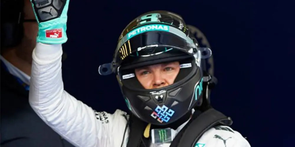 Imagem ilustrativa da imagem Rosberg lidera primeiro treino livre na Inglaterra