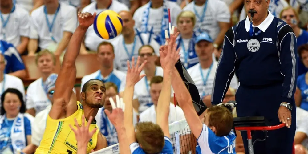 Imagem ilustrativa da imagem Brasil vence a Finlândia e avança no Mundial de vôlei