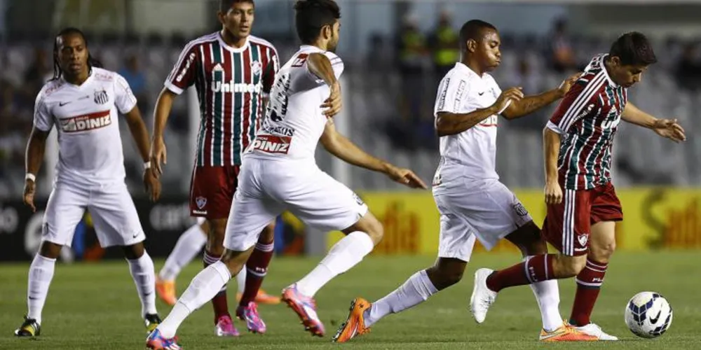Imagem ilustrativa da imagem Com Damião em campo, Santos perde para Fluminense