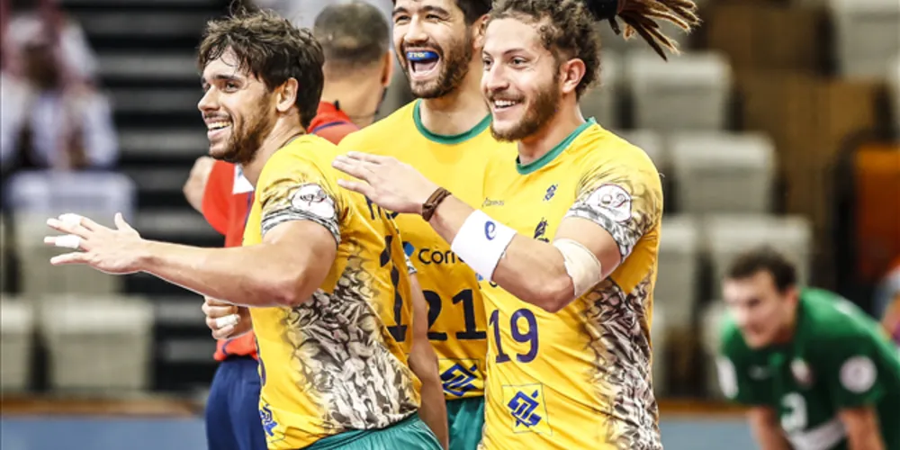 Imagem ilustrativa da imagem Brasil vence Bielorrúsia e respira no Mundial de Handebol
