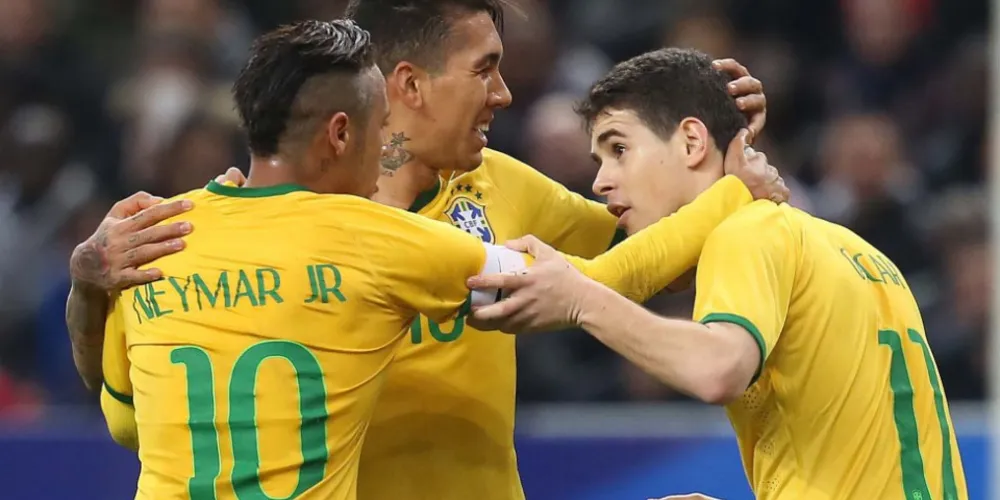 Imagem ilustrativa da imagem De virada, Brasil vence a França no primeiro amistoso de 2015