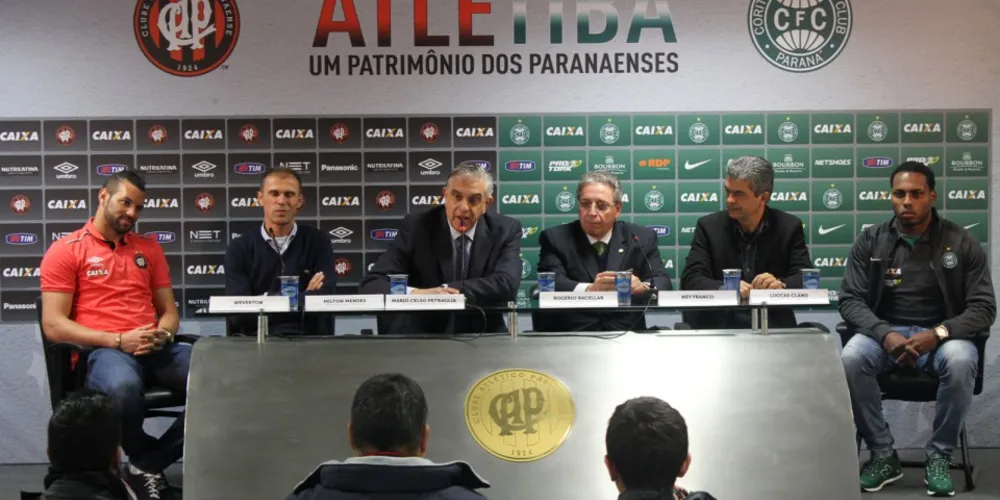 Imagem ilustrativa da imagem Coxa e Atlético se unem pedindo paz no clássico