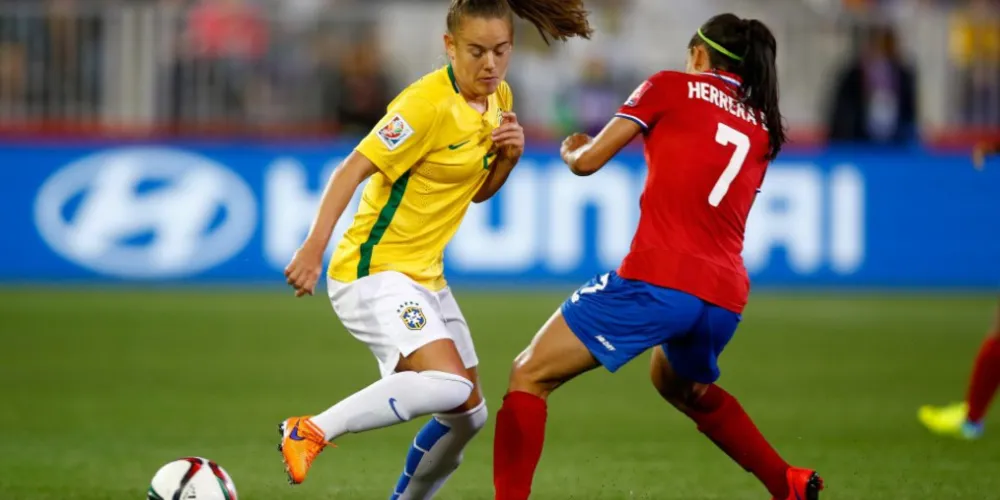 Imagem ilustrativa da imagem Meninas do Brasil batem a Costa Rica e seguem 100%