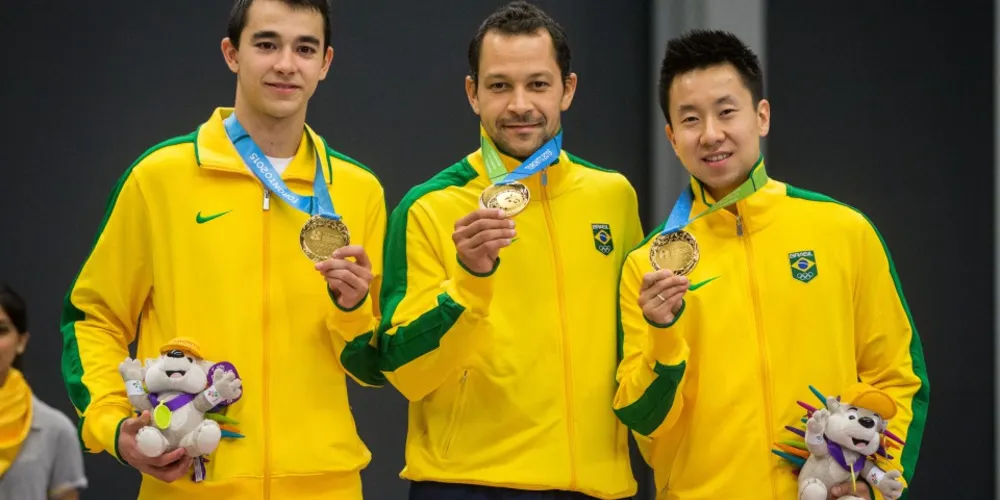 Imagem ilustrativa da imagem Brasil é ouro e tricampeão no tênis de mesa por equipes do Pan