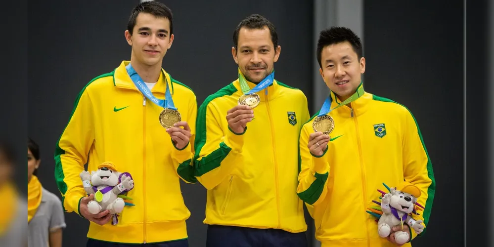 Imagem ilustrativa da imagem Brasil é ouro e tricampeão no tênis de mesa por equipes do Pan
