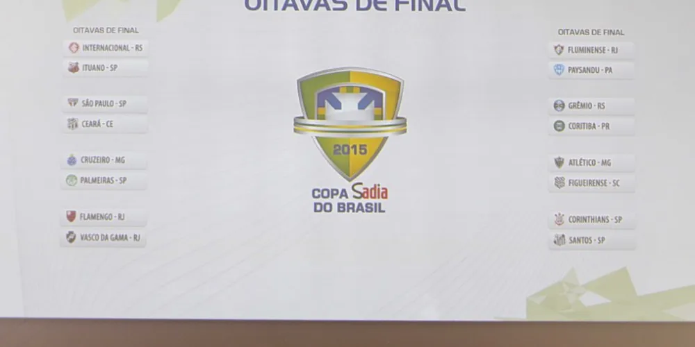 Imagem ilustrativa da imagem Copa do Brasil terá dois clássicos nas oitavas
