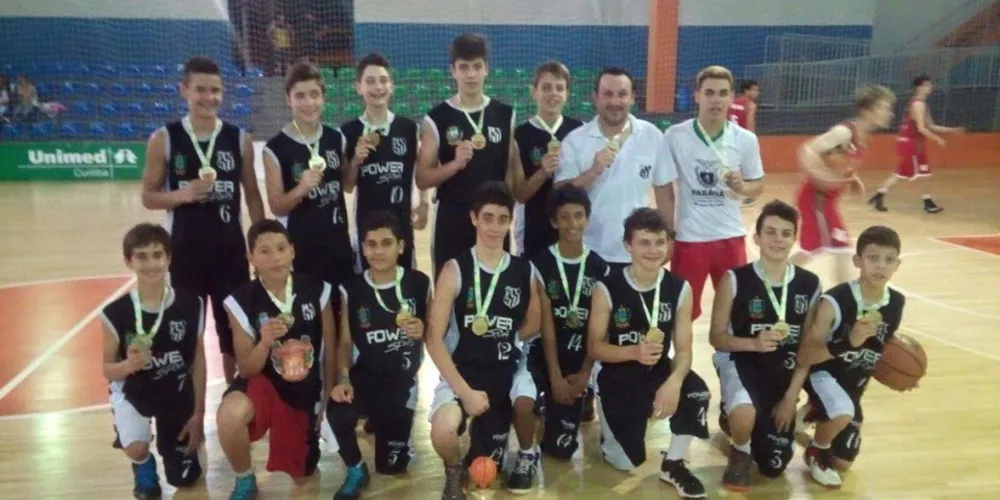 Imagem ilustrativa da imagem Castro fatura Estadual Sub 13 Masculino de Basquete