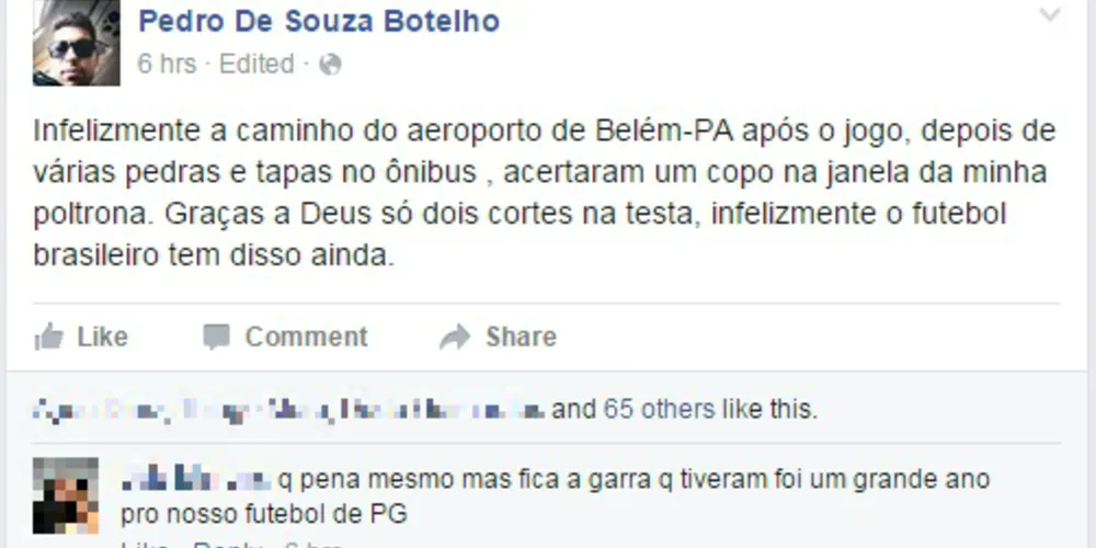 Imagem ilustrativa da imagem Ônibus do Operário é apedrejado e jogador fica ferido