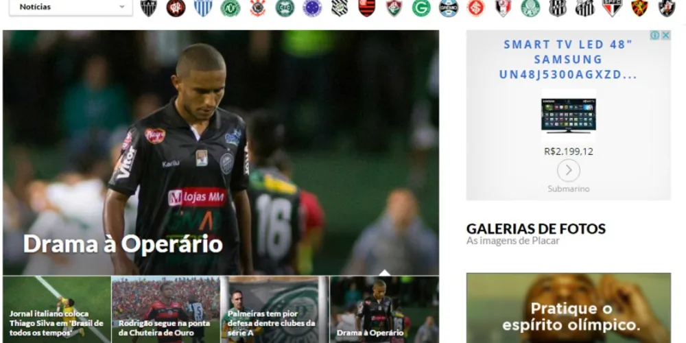 Imagem ilustrativa da imagem Rebaixamento do Operário é destaque na ‘Placar’