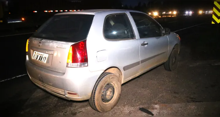 Fiat Palio se envolveu no acidente de trânsito.