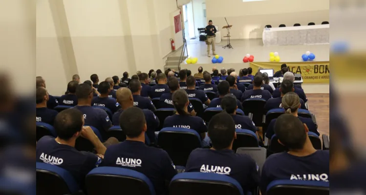 Evento teve a participação de alunos do Curso de Formação da Guarda Municipal.