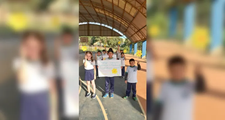 Veja os registros do trabalho de conscientização dos educandos em relação à temática.