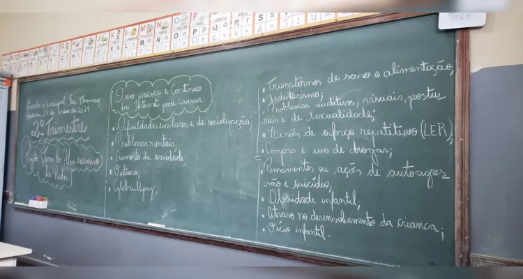 Trabalho imersivo ocorreu com a turma sobre uma temática importante e atual.