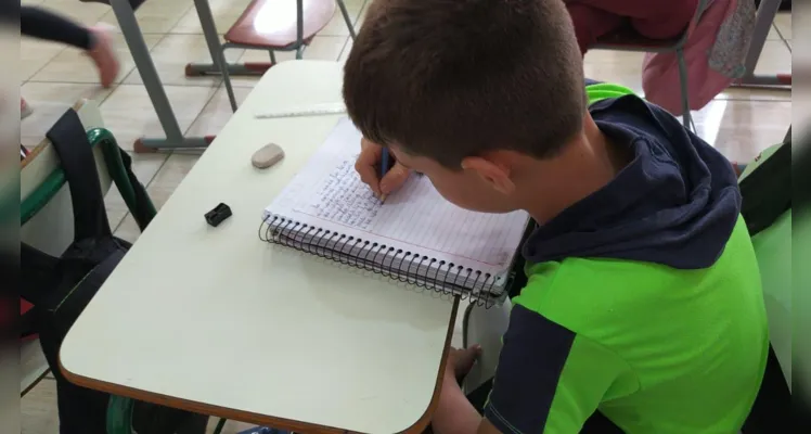 Educandos puderam participar ativamente do trabalho em sala de aula.