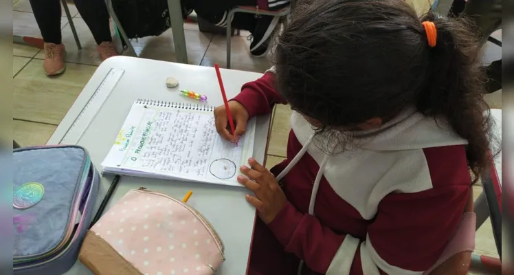 Educandos puderam participar ativamente do trabalho em sala de aula.