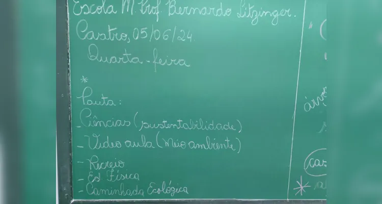 Confira os registros dentro e fora da sala de aula das ações dos educandos.