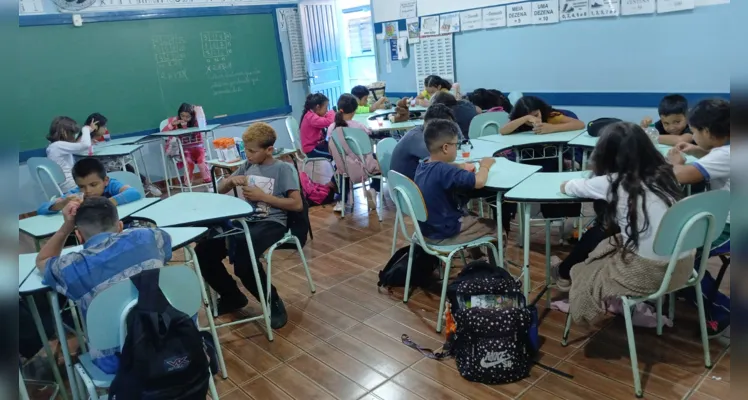 Trabalho teve ampla adesão e participação dos estudantes.