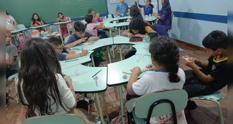 Trabalho teve ampla adesão e participação dos estudantes.