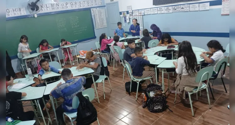 Trabalho teve ampla adesão e participação dos estudantes.