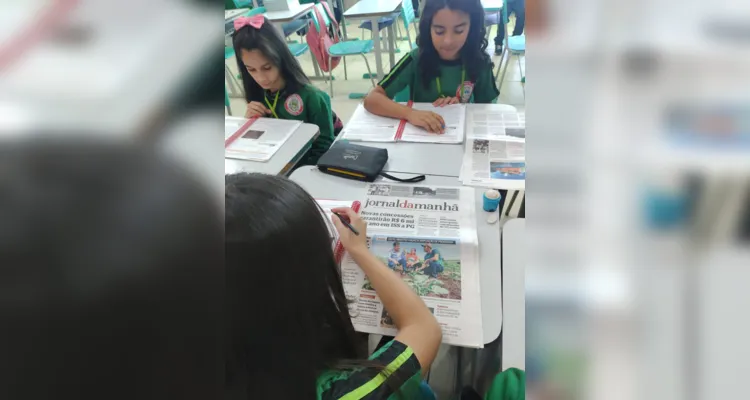 Impresso foi centro do trabalho sobre o meio ambiente junto aos estudantes.