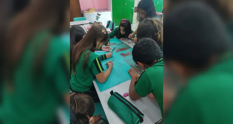 Impresso foi centro do trabalho sobre o meio ambiente junto aos estudantes.