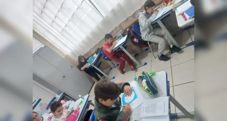 Educandos puderam participar ativamente dos trabalhos em sala de aula.