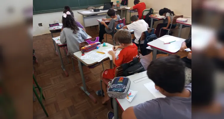 Veja como foram as práticas no quarto ano C da Escola Erasmo Pilotto.