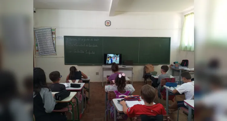 Veja como foram as práticas no quarto ano C da Escola Erasmo Pilotto.