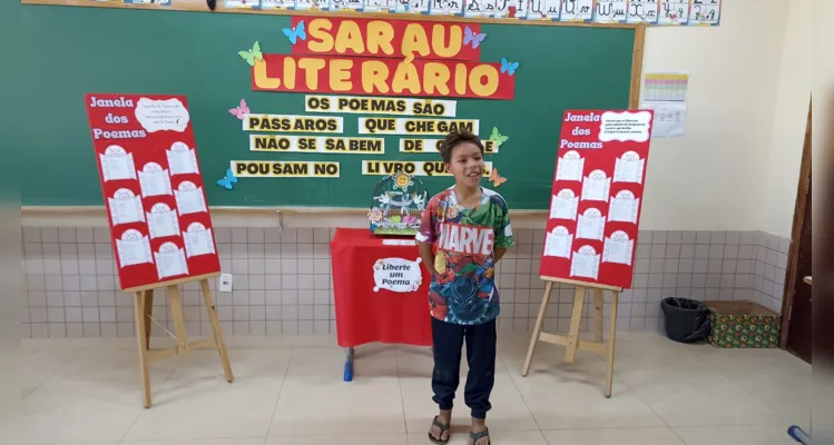 Confira os registros da proposta literária em sala de aula.