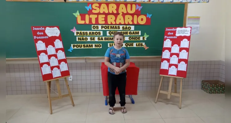 Confira os registros da proposta literária em sala de aula.