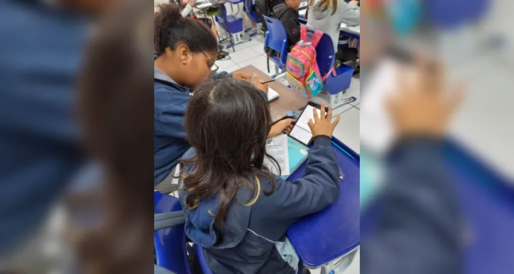 Educandos puderam ser protagonistas do aprendizado com auxílio da tecnologia.