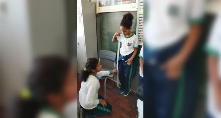 Alunos puderam fazer várias medições em sala de aula e testar conceitos na prática.