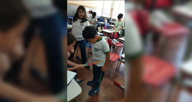 Alunos puderam fazer várias medições em sala de aula e testar conceitos na prática.