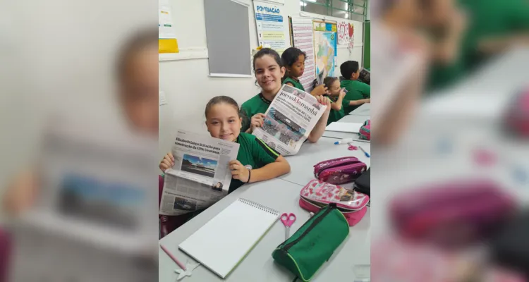 Veja os registros de como foi o trabalho em sala de aula com o Jornal da Manhã.