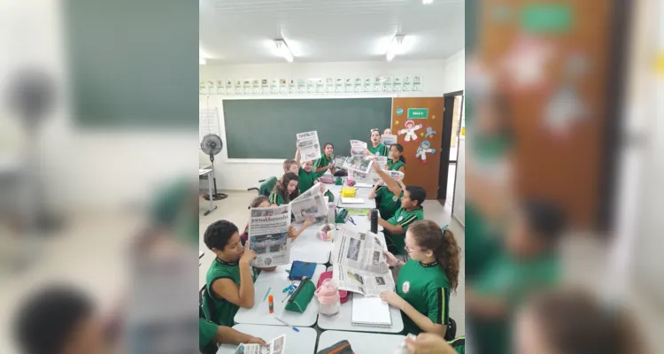 Veja os registros de como foi o trabalho em sala de aula com o Jornal da Manhã.