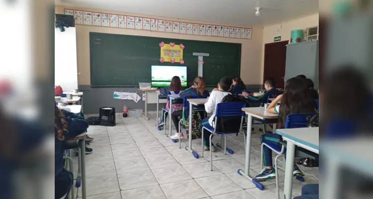 Diversas etapas contribuíram para o trabalho dos alunos em sala de aula.