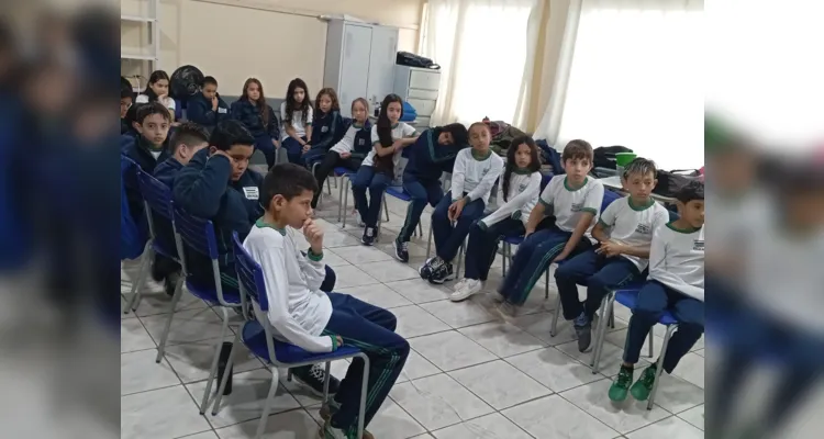 Diversas etapas contribuíram para o trabalho dos alunos em sala de aula.