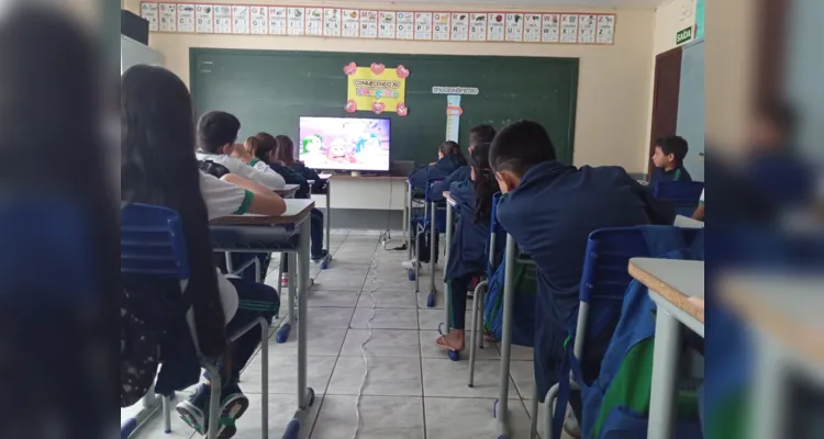 Diversas etapas contribuíram para o trabalho dos alunos em sala de aula.