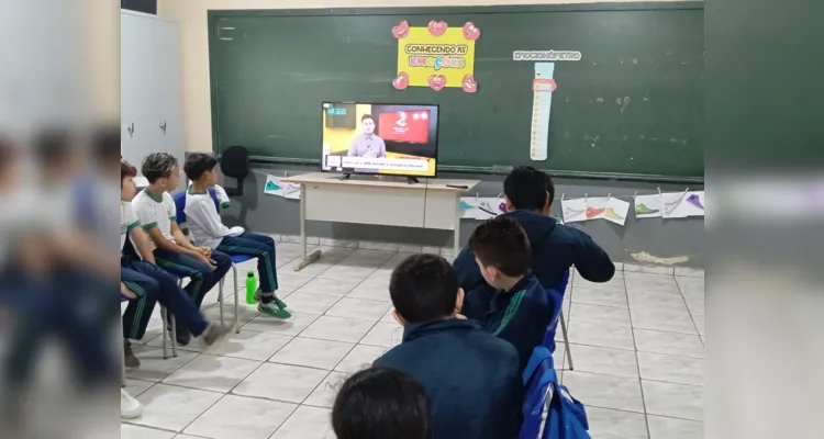 Diversas etapas contribuíram para o trabalho dos alunos em sala de aula.