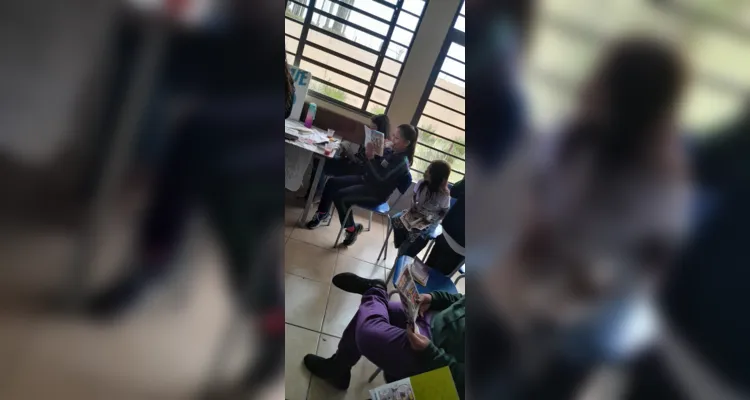 Veja alguns registros do trabalho em sala de aula.