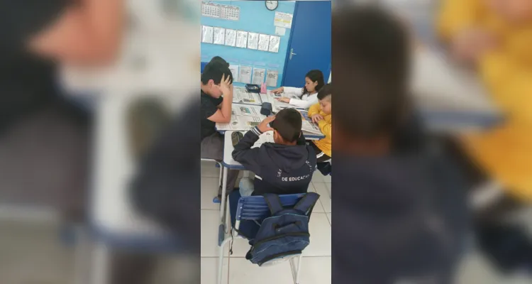 Comunicação tradicional e atual foram aliadas no aprendizado em sala.