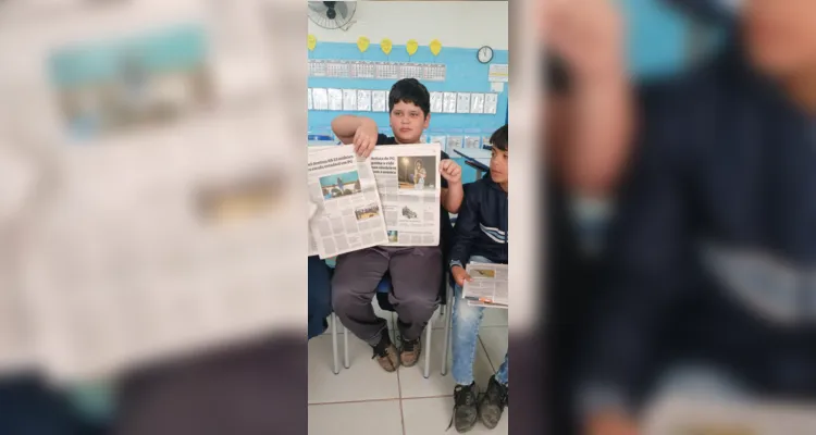 Comunicação tradicional e atual foram aliadas no aprendizado em sala.