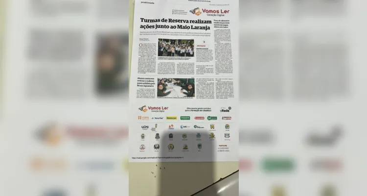 Trabalho teve ampla representação com impressão do Jornal da Manhã