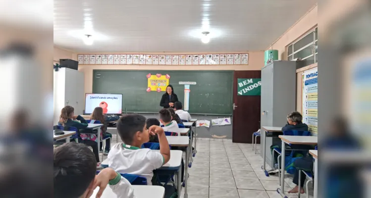 Diversas etapas contribuíram para o trabalho dos alunos em sala de aula.